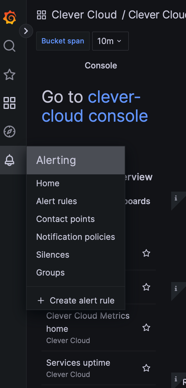 Alert option